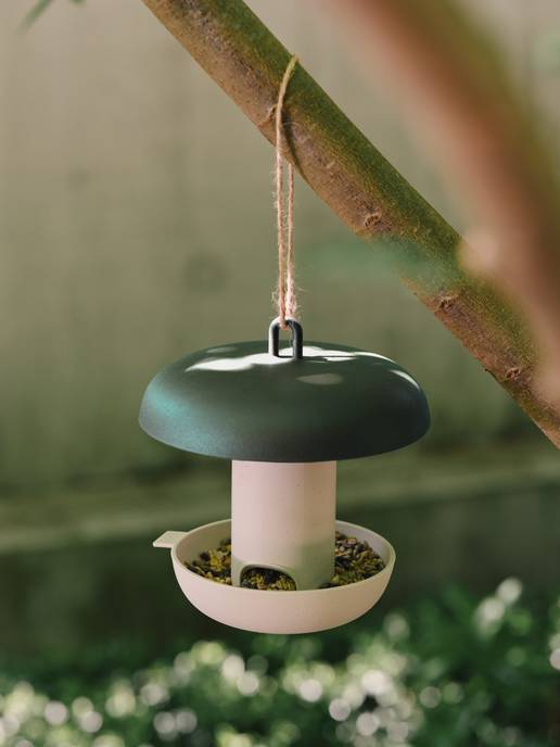 essential mangeoire silo 18cm leaf green